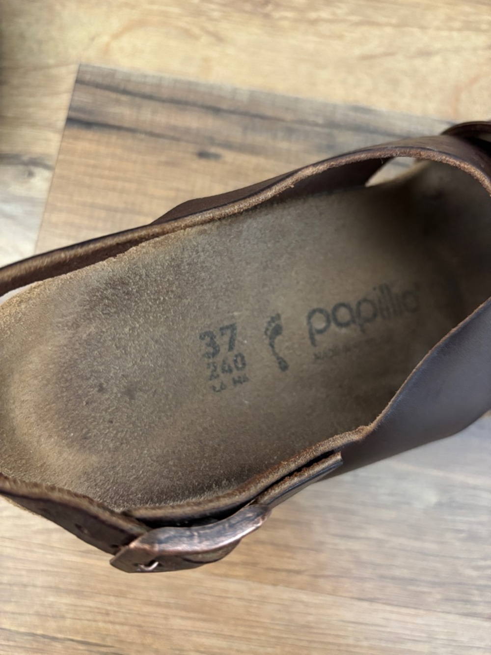 Birkenstock Papillio Samira Wedge Slide Sandals Leather Criss Cross Straps - Picture 2 of 10